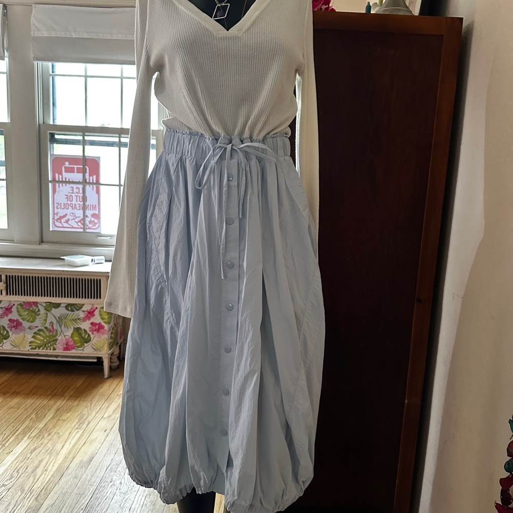 Daily Practice by Anthropologie Long-Sleeve Twofer Midi Dress